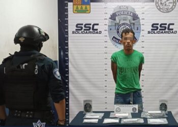 En Solidaridad detienen a un sujeto con droga