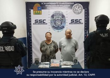 Detienen a dos personas con narcóticos en Solidaridad