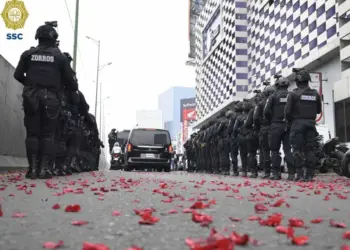 Realizan ceremonia para despedir a mando de la SSC asesinado en Coacalco