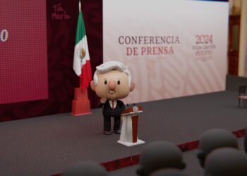 AMLO presume su nueva versión animada