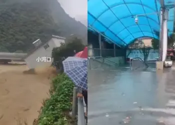 En China las intensas lluvias dejan 20 muertos y decenas de desaparecidos