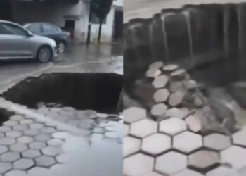 Socavón en San Andrés Cholula, Puebla, afecta a vecinos