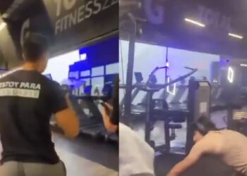Fachada de gimnasio se desploma por vientos fuertes en Zapopan; dos mujeres lesionadas