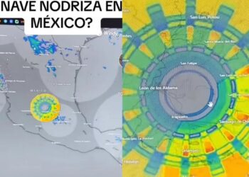 ¿Qué es eso? Fotografían lo que parece ser una nave nodriza extraterrestre sobre México