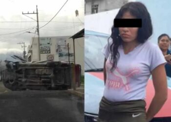 Rescatan a mujer en Puebla que intentaron linchar por robar un auto