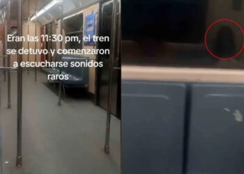 Pasajero del Metro graba una figura espectral en un vagón ¿Qué podría ser?