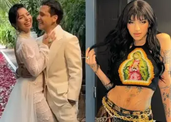 Cuestionan a Nodal sobre Cazzu durante su luna de miel con Ángela Aguilar