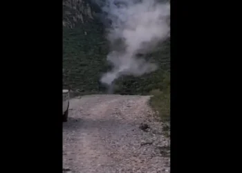 Mega derrumbe en cerro de Hidalgo