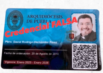 Arquidiócesis de Puebla advierte sobre falso sacerdote
