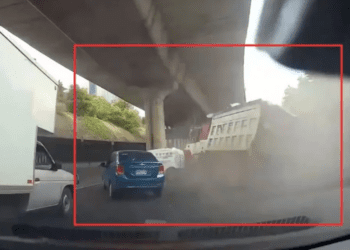 Comparten vídeo de carambola en Periférico Norte