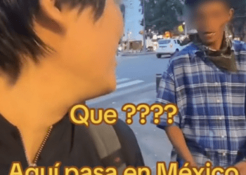 Tiktoker japonés graba intento de asalto en CDMX; la víctima fue él