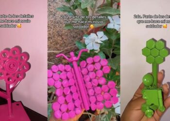 Soldador hace regalos para su novia y se viraliza