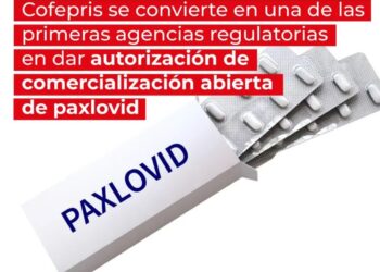 Cofepris autoriza la venta de Paxlovid para prevenir el COVID-19