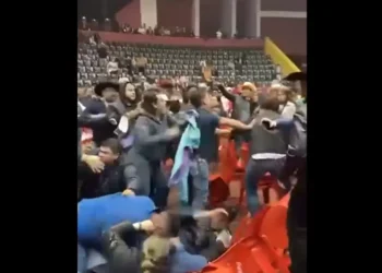 Riña en evento de Cuernos Chuecos en Pachuca deja ocho lesionados