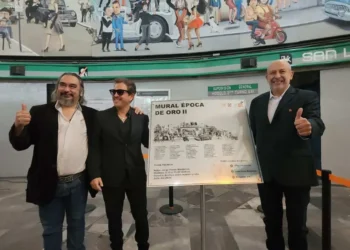Presentan mural en la estación San Lázaro del Metro
