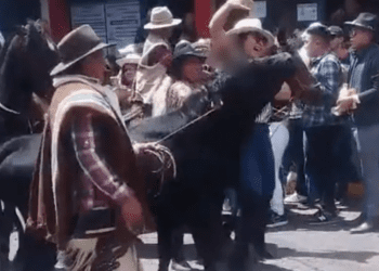 Turista sufre el ataque de un toro en Ecuador al posar para foto