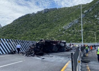 La autopista Monterrey-Saltillo fue reabierta tras fatal accidente
