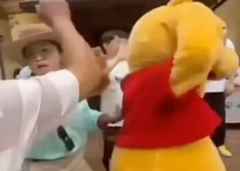 Winnie The Pooh fue agredido por un hombre en un parque