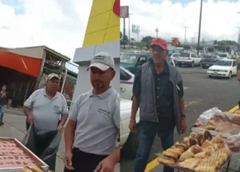 Policías tiran donas a abuelito en Uruapan
