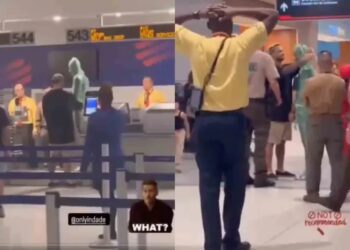 Hombre se esconde en plástico para pasar como equipaje en Miami