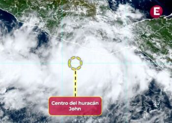 Huracán ‘John’ sube a categoría 3 frente a Guerrero y Oaxaca