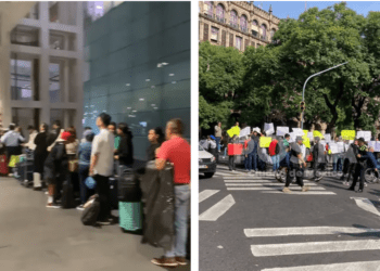 Choferes de Uber y DiDi  se manifiestan en CDMX, exigen igualdad para acceder a los aeropuertos