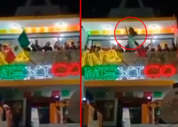 En Hidalgo, se le cae la campana a alcalde en pleno Grito