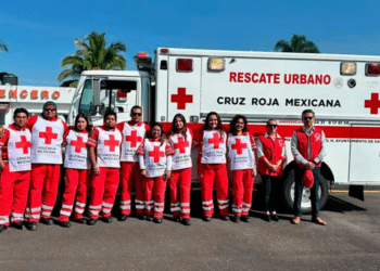 La Cruz Roja realiza simulacro de rescate en las alturas