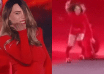 Belinda se cae en pasarela de Paris Fashion Week