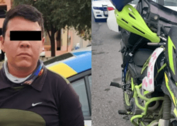 Detienen a repartidor de comida por usar moto robada