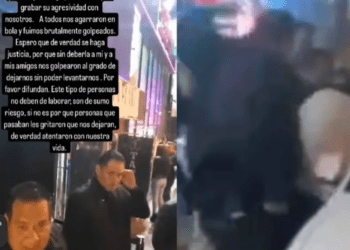 Denuncian a cadeneros que golpearon a jóvenes en la entrada de un bar en Puebla