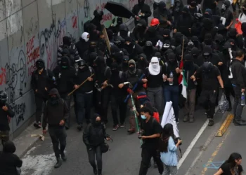 Destrozos en marcha por el 2 de Octubre