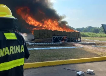 En Veracruz Semar y FGR incineran 6 toneladas de drogas