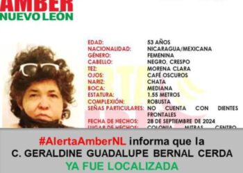 Mujer nicaragüense desaparecida en Nuevo León es hallada con vida