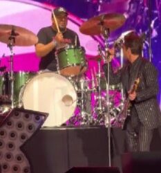 Vocalista de The Killers, baja a fan del escenario