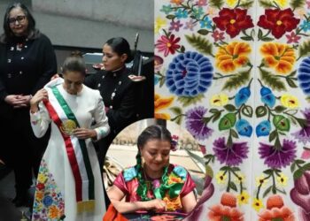La oaxaqueña Claudia Vásquez Aquino diseñó el atuendo de Claudia Sheinbaum