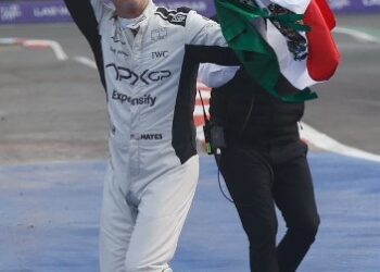 Brad Pitt aparece en GP de México