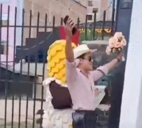 Policía se disfraza de ‘Flores el Patrón’ para arrestar a delincuente