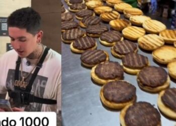 Influencer compra $50 mil en hamburguesas para personas en situación de calle