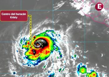Huracán ‘Kristy’ se ha fortalecido a categoría 2 y podría alcanzar la categoría 4
