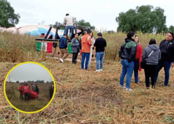 Tres globos aerostáticos aterrizan de emergencia en Acolman