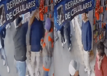 Golpean a empleados de tienda de celulares “por mal trabajo”