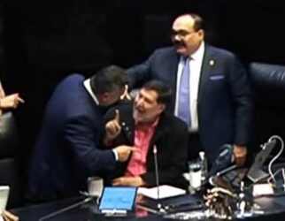 Pelea entre Noroña y Alito en el Senado