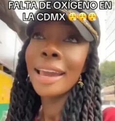 Francesa se queja por la falta de oxígeno en CDMX