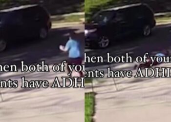 Esposa cae por correr detrás de carro de su marido