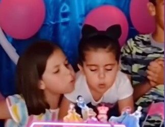 Así lucen las niñas de la pelea por velita del pastel