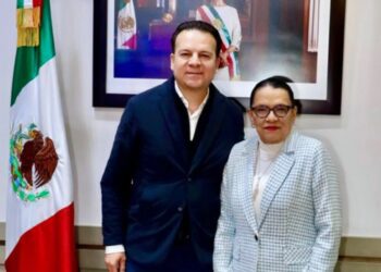 Rosa Icela Rodríguez y el gobernador de Durango se reunieron