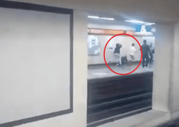 Graban ataque a usuarios en Metro Tacubaya, en la CDMX