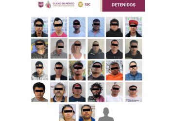 Detienen a 28 personas y decomisan drogas en Iztapalapa