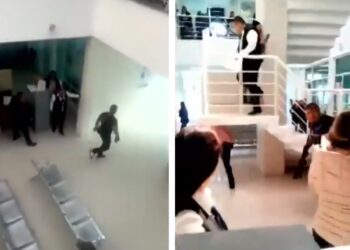 Pelea campal entre policías de Edomex